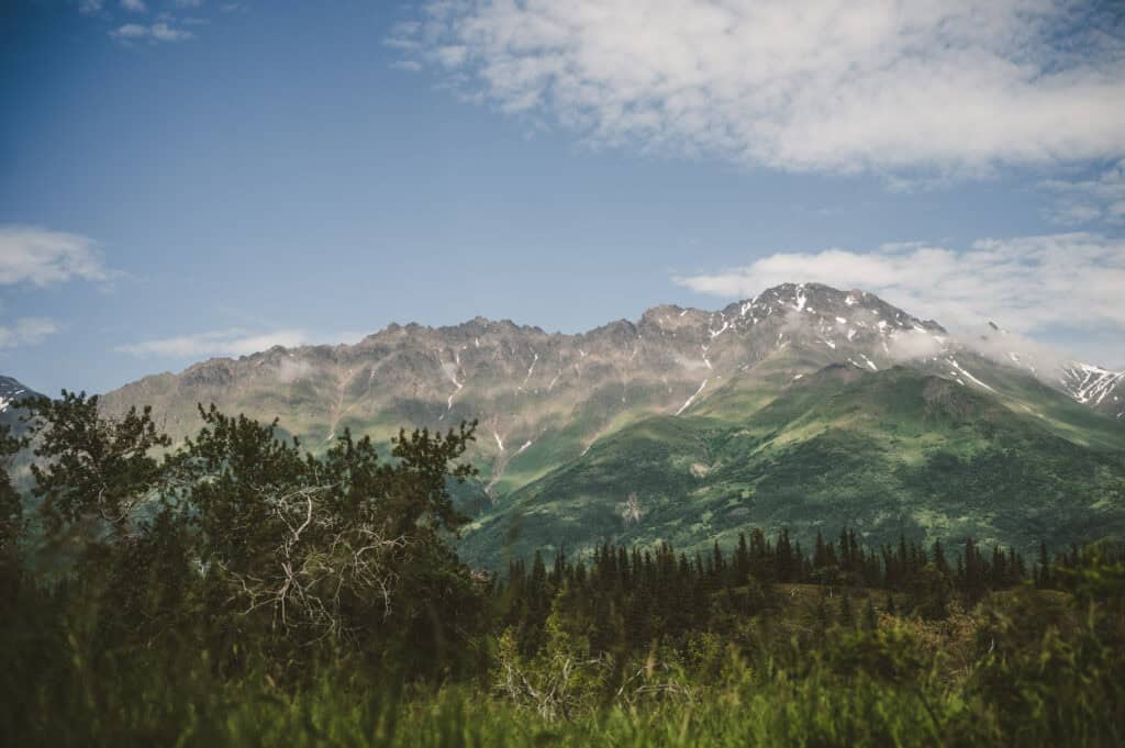 mountains outside of palmer alaska