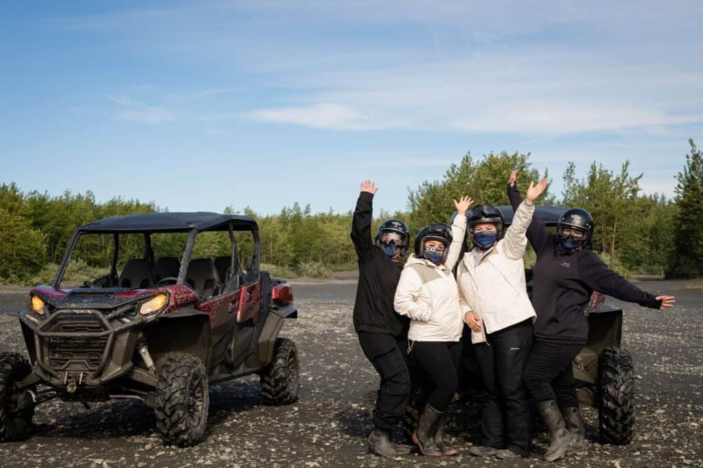 excited atvers in the wilderness of Alaska